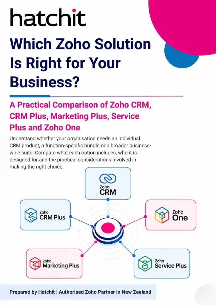 A Practical Comparison of Zoho CRM, CRM Plus, Marketing Plus, Service Plus and Zoho One