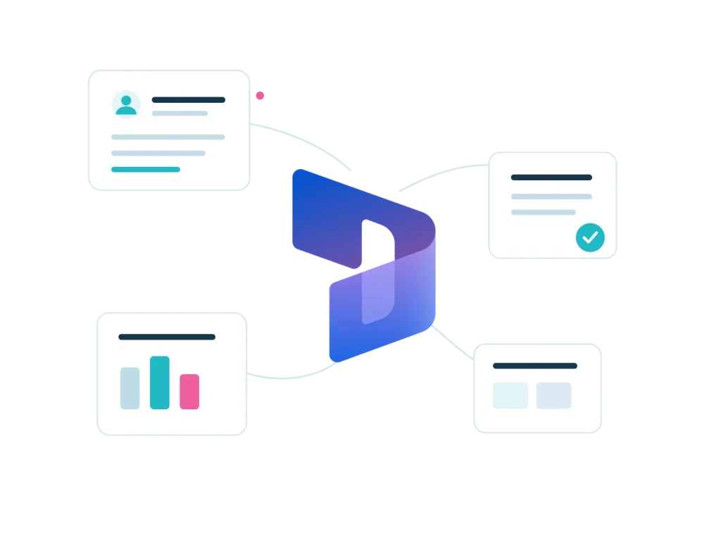 Microsoft Dynamics 365 connecting customer information and business processes.